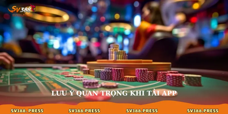 Lưu ý quan trọng khi tải app
